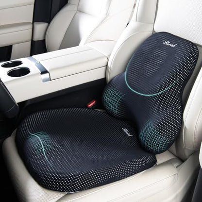 Car Seat Cushion and Lumbar Support Pillow for Office Chair Car