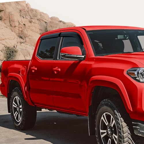 Tape on Extra Durable Rain Guards for Toyota Tacoma 2016 (4 Count)