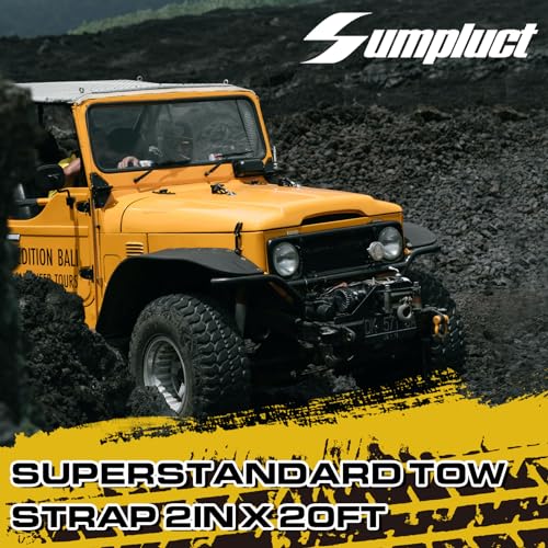 Heavy Duty Recovery Tow Straps 2"x20' 36580lb Break Strength (20 Foot)