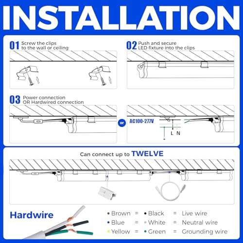 T5 LED Shop Light 2FT (6 Count)