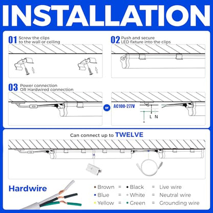 T5 LED Shop Light 2FT (6 Count)