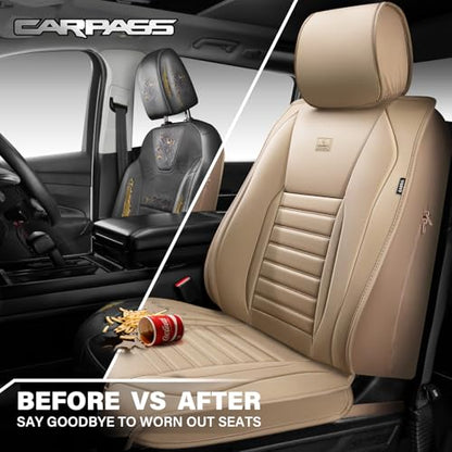 Nappa Leather Car Seat Covers Front Seats