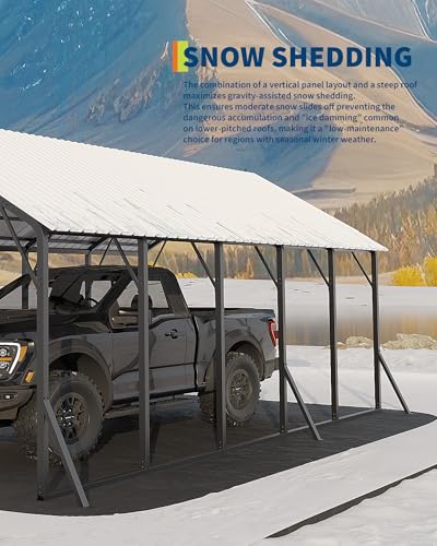 13x26x11 ft Metal Carport Kit