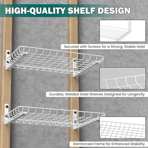 Garage Wall Shelves 12x18 Inch (2 Count)