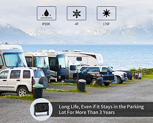 7" HD 1080P Wired Dual Backup Camera