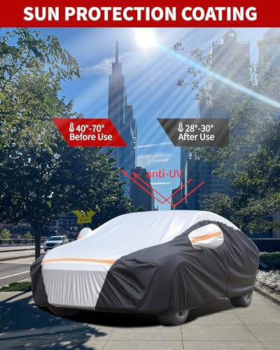 Car Cover Waterproof All Weather for 185"