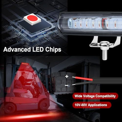 LED Red Spot Forklift Safety Light with Adjustable Bracket (2 Count)