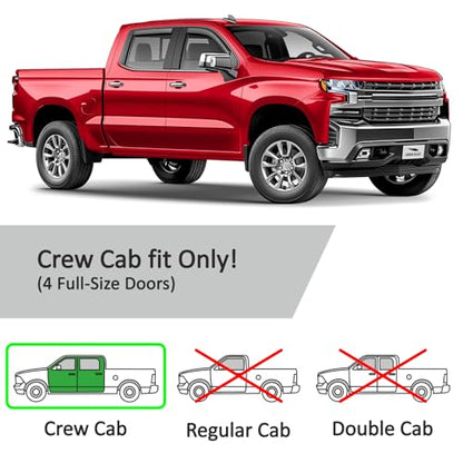 in Channel Extra Durable Rain Guards for Chevy Silverado