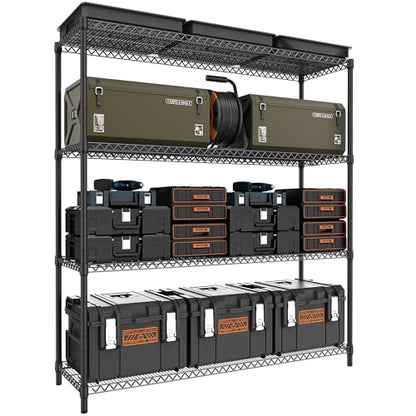 2800LBS 59" W 4 Tiers Storage Shelves Load