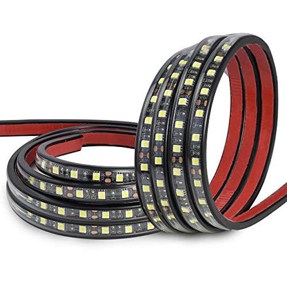 2Pcs 60 Inch White LED Cargo Truck Bed Light Strip Lamp Waterproof Lighting Kit with On