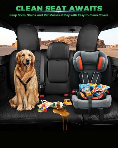 for Jeep Wrangler Leather Custom Car Seat Covers Full Set 4 Door