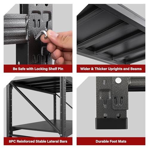 71.3" Wide Heavy Duty Garage Shelving Units