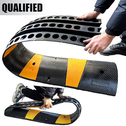 2 Channel Rubber Speed Bumps Humps (2 Count)