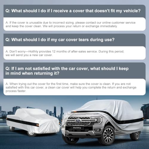 10 Layers Truck Cover Waterproof All Weather Custom Fit Ford Ranger