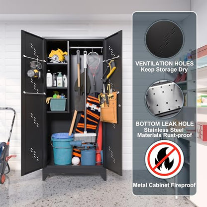 75" Taller Metal Garage Storage Cabinet