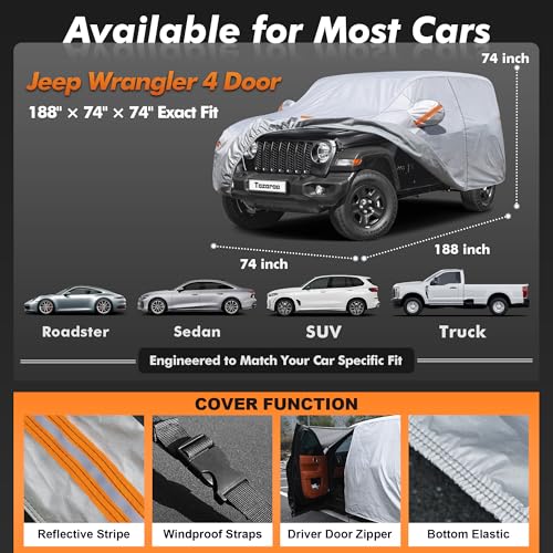 Wrangler 4 Door Cover Waterproof All