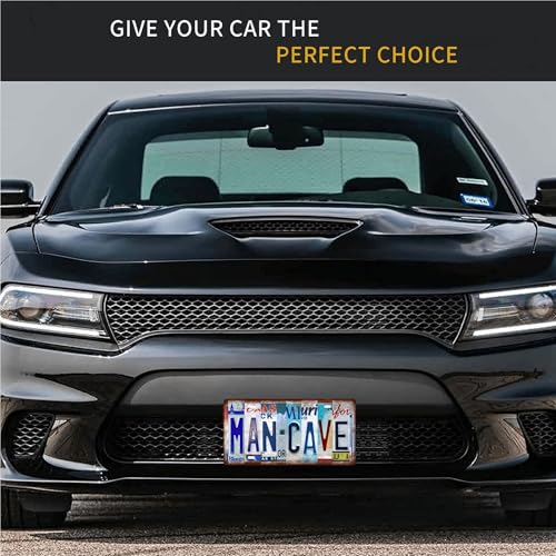 MAN CAVE SPACE Metal Tin Sign License Plate Bar Cafe Garage Cave Home Room Wall Bathroom Farmhouse Garden Porch Patio Decor