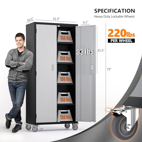72'' Tall Garage Storage Cabinet