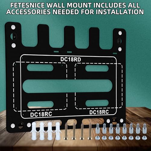 Wall Mount for Makita Battery Holder and DC18RC DC18RD Chargers (42.3288 Ounce)