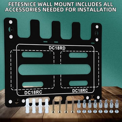 Wall Mount for Makita Battery Holder and DC18RC DC18RD Chargers (42.3288 Ounce)