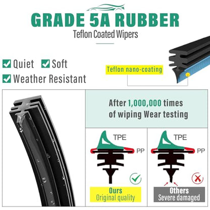 Windshield Wiper Blades Replacement for Scion xB 2008