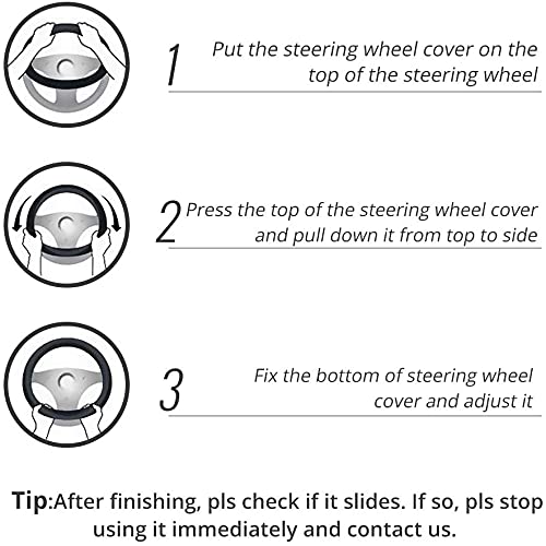 Microfiber Leather Steering Wheel Cover