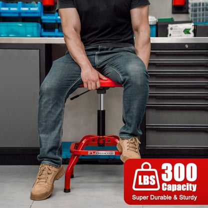 Shop Stool with Backrest