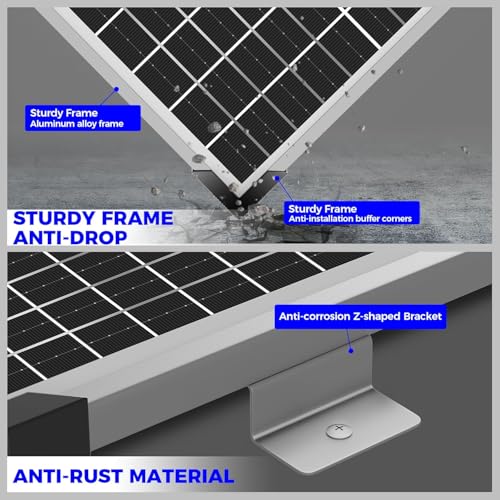 50W 12V Solar Panel Battery Charger Trickle Maintainer Kit