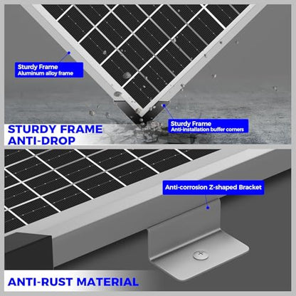 50W 12V Solar Panel Battery Charger Trickle Maintainer Kit