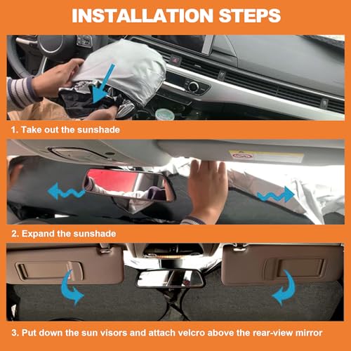 Foldable Front Windshield Sunshade fit for Lexus RX 2010