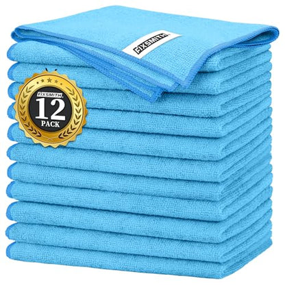 Blue Microfiber Cleaning Cloth (12 Count)