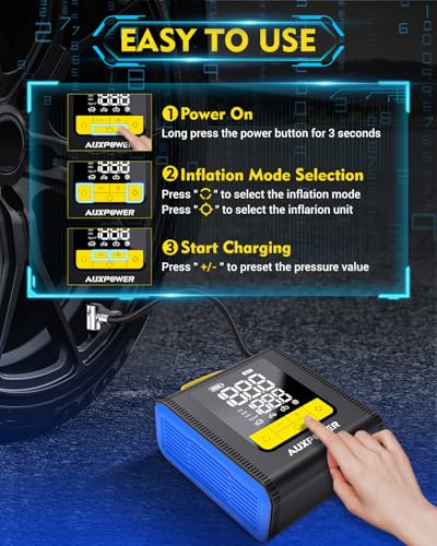 H4 Series 150PSI Tire Inflator Portable Air Compressor