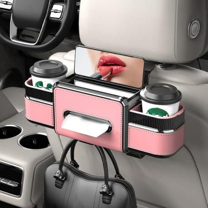 6-in-1 Car Headrest Backseat Organizer, Back Seat Car Organizer and Storage