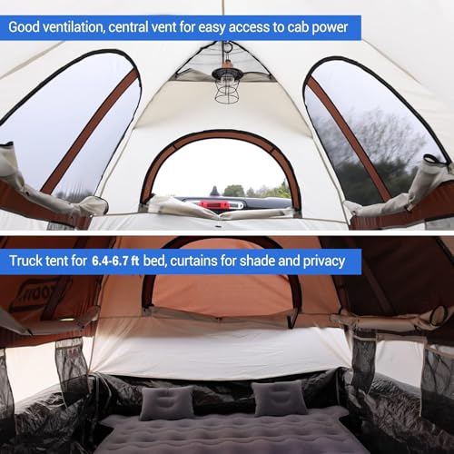 2025 Upgraded] Tecoom Pickup Truck Tent