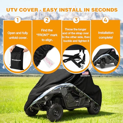 UTV Cover Heavy Duty 300D Waterproof Outdoor Storage 2
