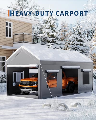 10 x 20FT Heavy Duty Carport with Roll