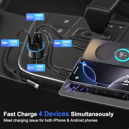 5 Pack Car Charger USB C