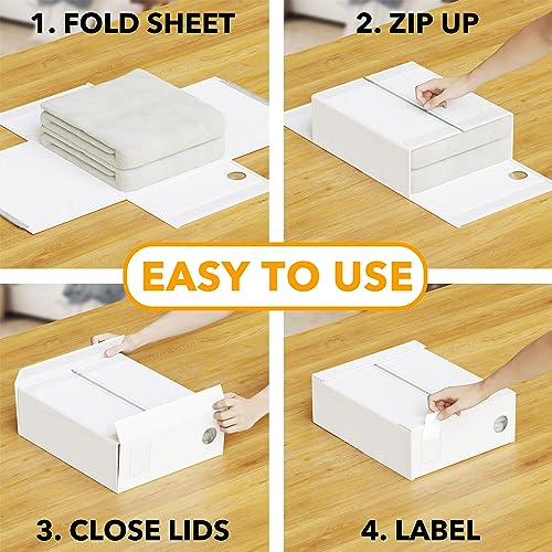 6 Pack Bed Sheet Organizers and Storage