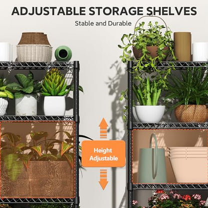 6 Tiers Storage Shelves Load 2100LBS