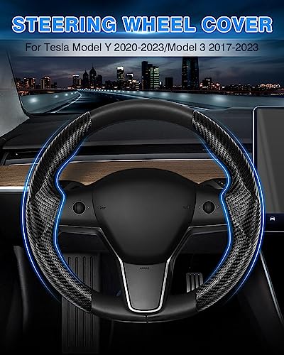for Tesla Steering Wheel Cover Tesla Model Y