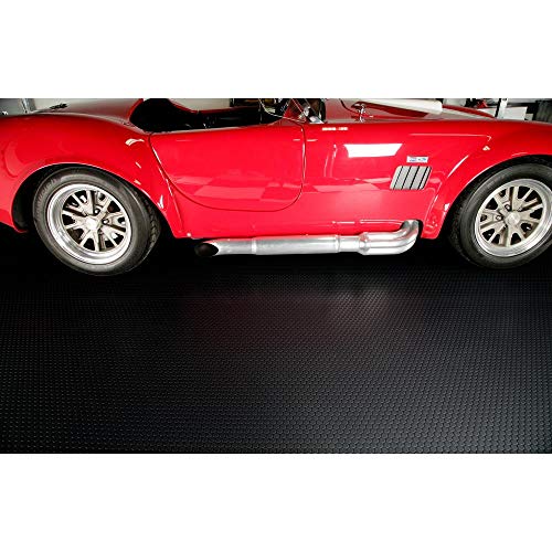 Small Coin Pattern Vinyl Garage Flooring Mat (127.5 Sq Ft)