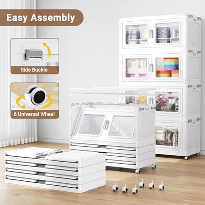 220 Qt Extra Large Stackable Storage Bin with Lid