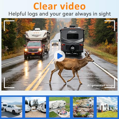 HD 1080P RV Backup Camera Wireless Easy Install