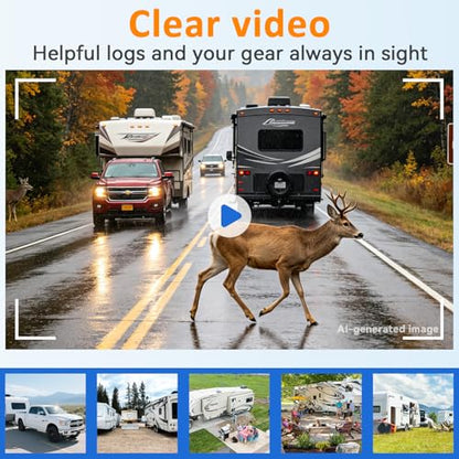 HD 1080P RV Backup Camera Wireless Easy Install