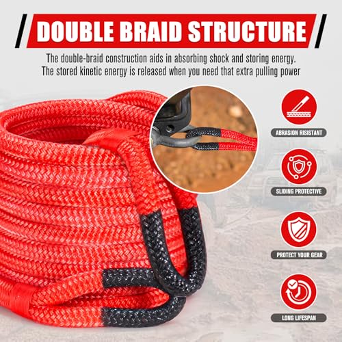 Kinetic Recovery Rope Kit with 2 Soft Shackles