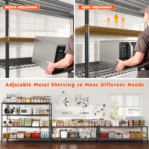 4 Tier Heavy Duty Metal Shelving Unit