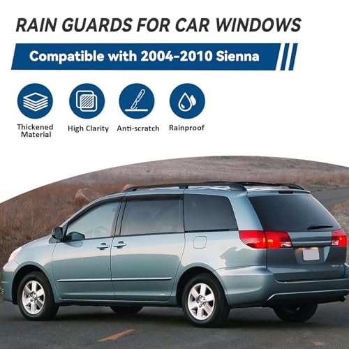 4pcs Window Visors Rain Guards for 2004