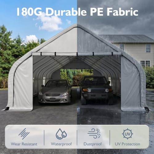 20x30 FT Heavy Duty Curved Carport