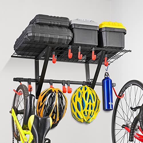Garage Wall Shelving 1 Pack Includes 2 Bike Hooks