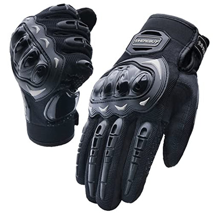 Motorcycle Gloves Touch Screen Full Finger Riding Gloves Knuckle Protection for Men and Women for Dirt Riding